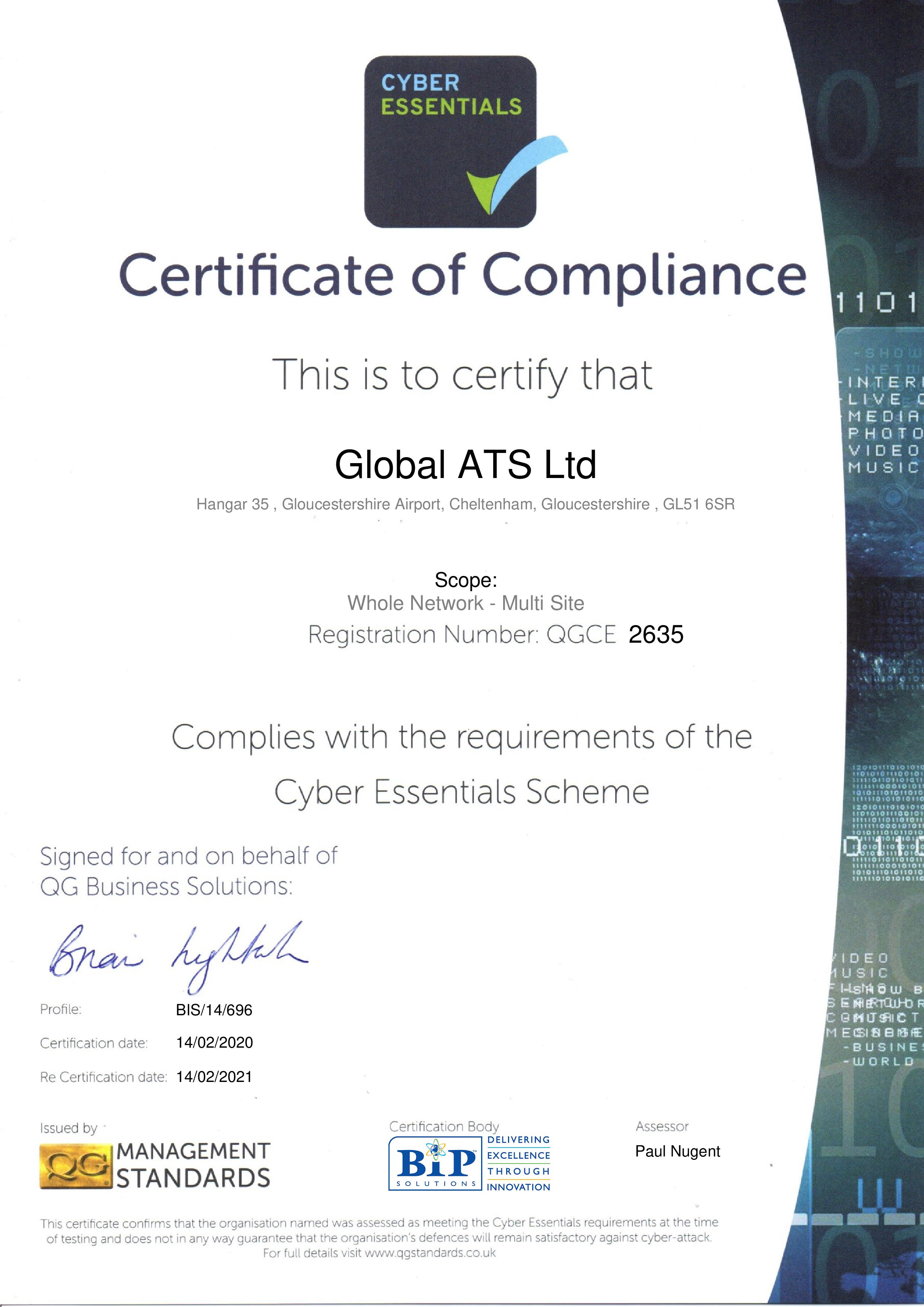 QGCE2635 Global ATS Ltd