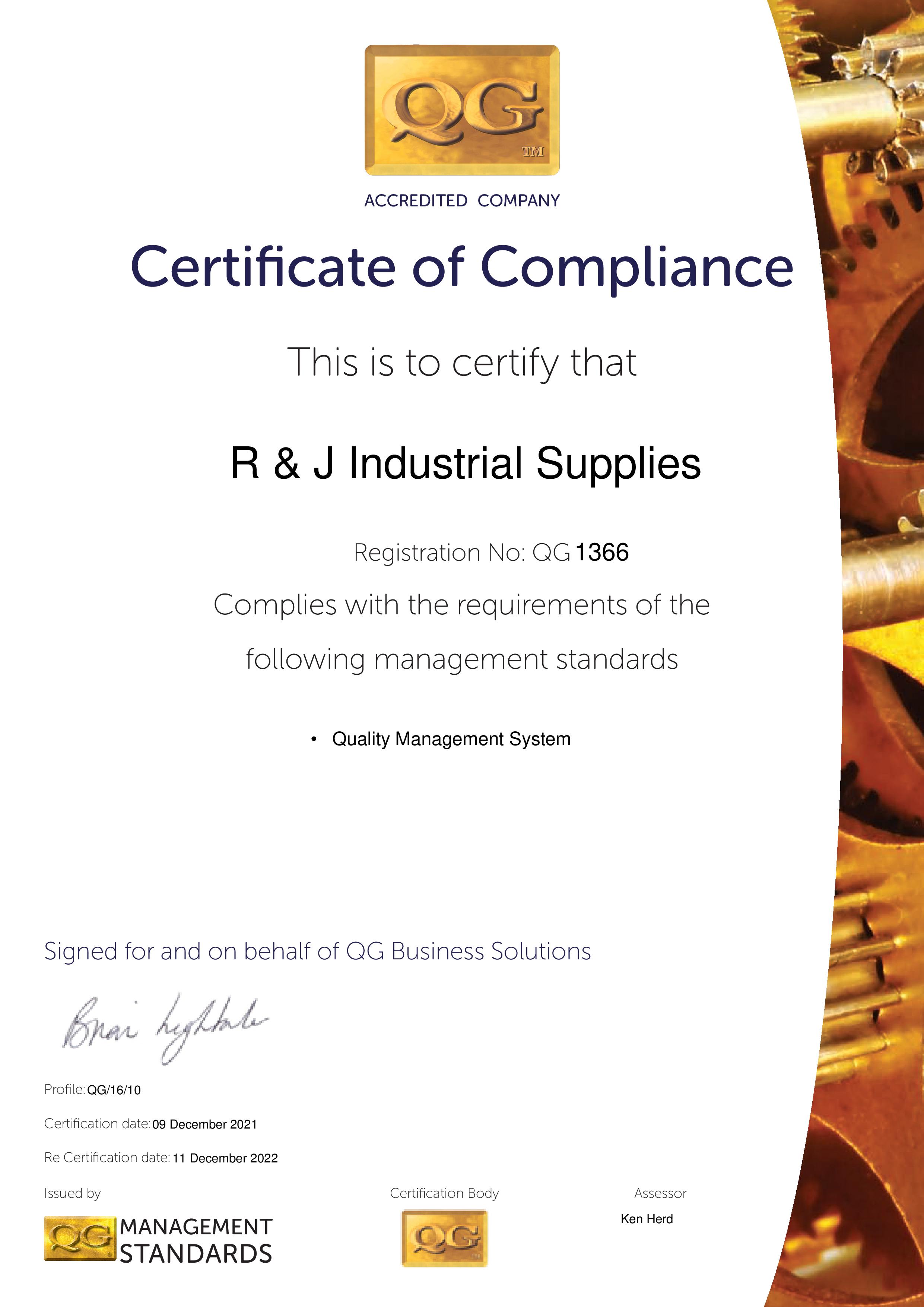 1366-21-22 - QG Management Standards